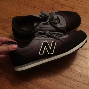New balance ombré grey and black shoes